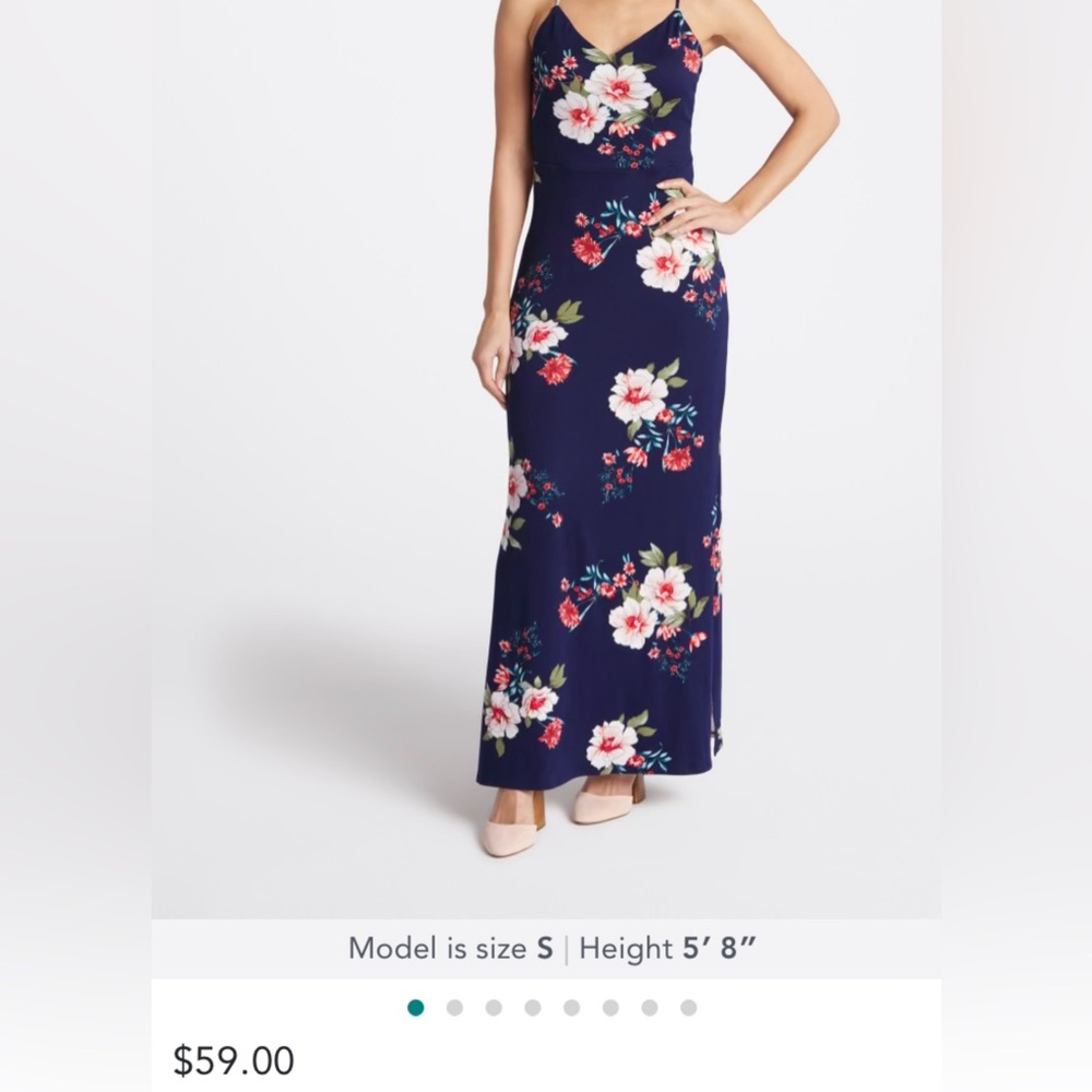 Fortune + IVY Alicia Maxi Knit Dress   Size Medium NWT